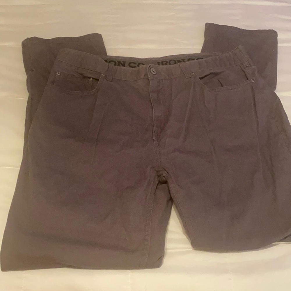 Men’s grey Iron co work pants 36x32